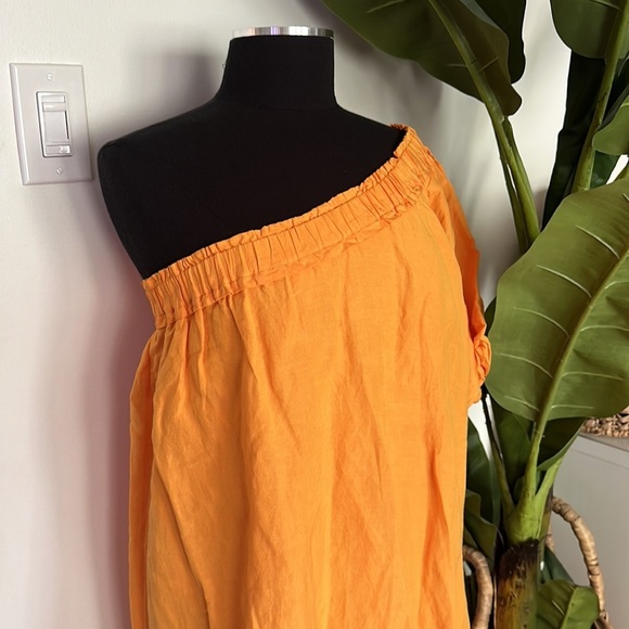 Anthropologie One Shoulder Waistless Dress - Size M - Picture 5 of 9